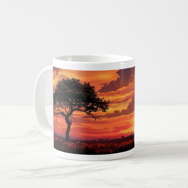 Serengeti Tranquil Kaffeetasse (Vorderseite Links)