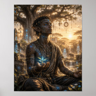 Serenity / Afrikanischer Stammesführer / Baobab-Sa Poster