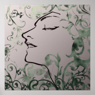 Serenity Art Deco Print Poster