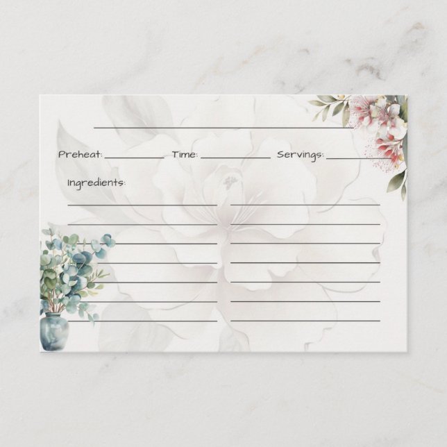 Serenity Basic Rezept Card Begleitkarte (Vorderseite)