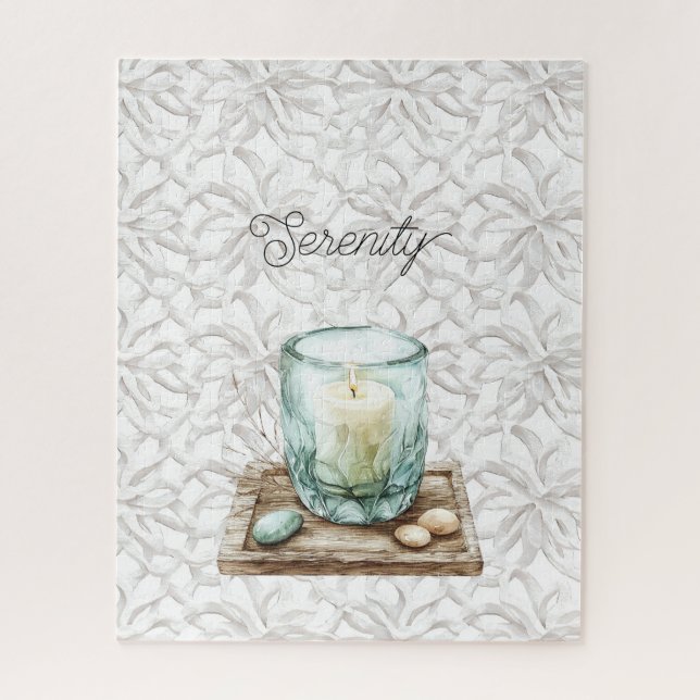 Serenity Beach Kerzen Steine Puzzle (Vertikal)