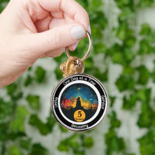 Serenity Benutzerdefiniertes Geschenk zum Nüchtern Schlüsselanhänger