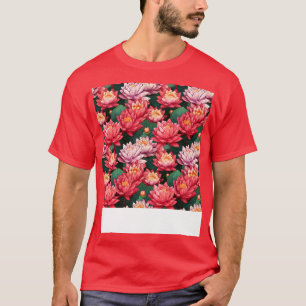 Serenity Blooms Zeitloses Lotus Blume Muster 14 T-Shirt