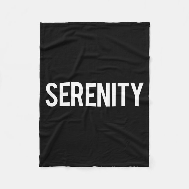Serenity - Cool New Funny Name Fan Gift Tee  Fleecedecke (Vorderseite)