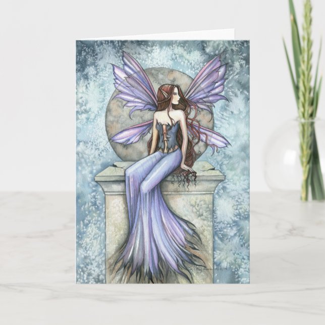 Serenity Fairy Greeting Card von Molly Harrison Karte (Vorderseite)