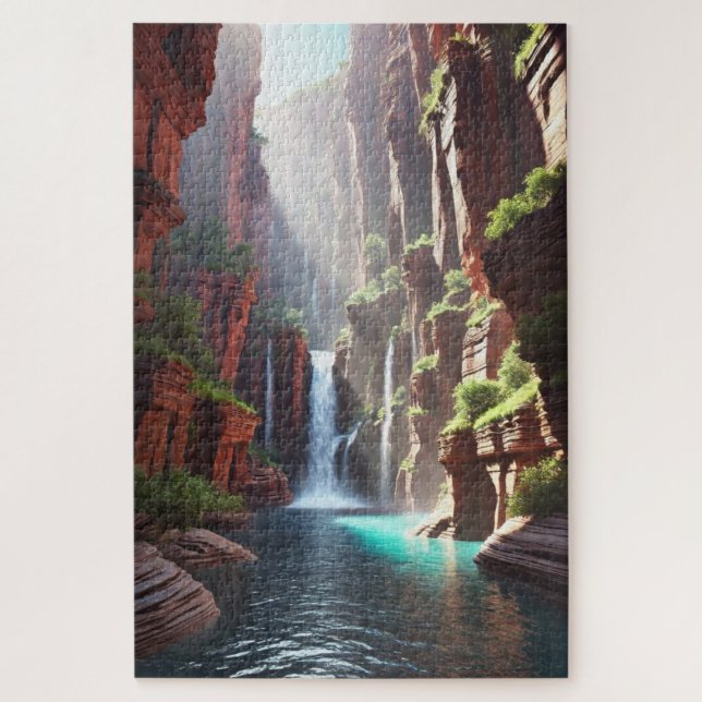 Serenity Falls : Majestic Canyon Escape Puzzle (Vertikal)