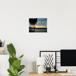 Serenity Gebet Abend Sunset Fotografie Poster