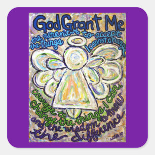 Serenity Gebet Angel Art Zeichnen Sticker