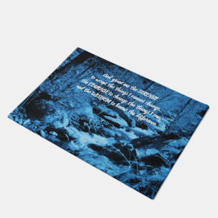 Serenity Gebet Blau fließen Brook Inspiration   Fußmatte