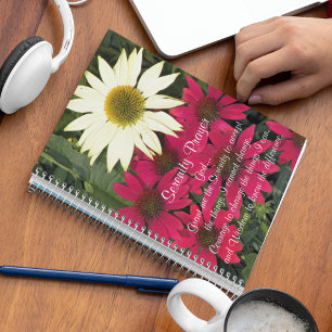 Serenity Gebet Coneflowers Notizblock