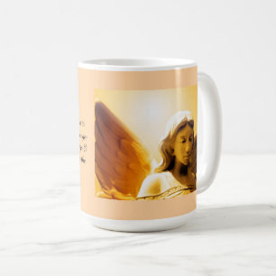 Serenity-Gebet Farbige Gelb Gold Orange Engel  Kaffeetasse