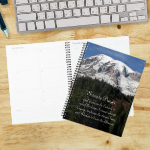 Serenity-Gebet Mount Rainier Landschaft Planer