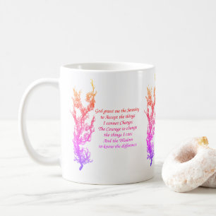 Serenity-Gebet Regenbogenfarben Inspirierend Kaffeetasse