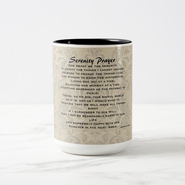 Serenity-Gebet Zwei-Tonte Tasse (Mittel)