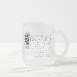 Serenity-Gebets-Gewohnheits-Tasse Mattglastasse