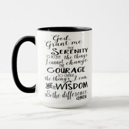 Serenity-Gebets-Glauben-Kaffee-Tasse Tasse