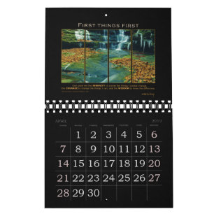 Serenity-Gebets-Gott-Grant-Zitat-Slogan-Erholung Kalender