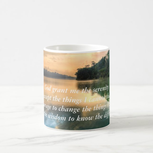 Serenity-Gebets-landschaftliche Tasse (Mittel)