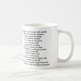 SERENITY-GEBETS-TASSE KAFFEETASSE