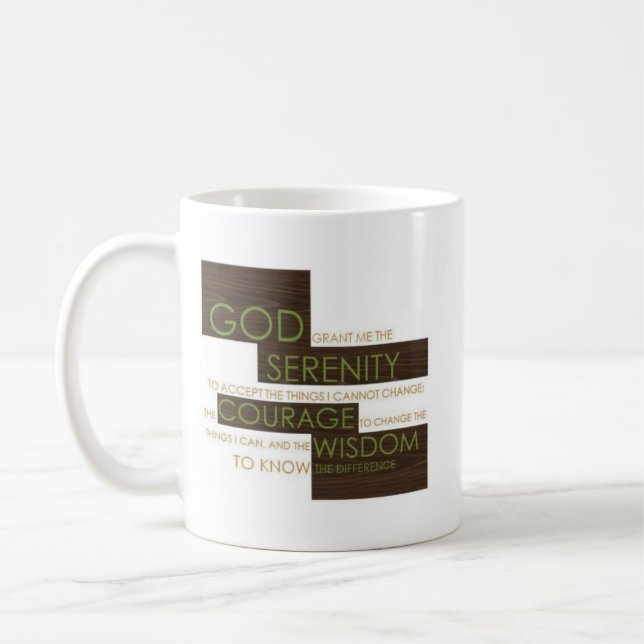 Serenity-Gebets-Tasse Tasse (Links)