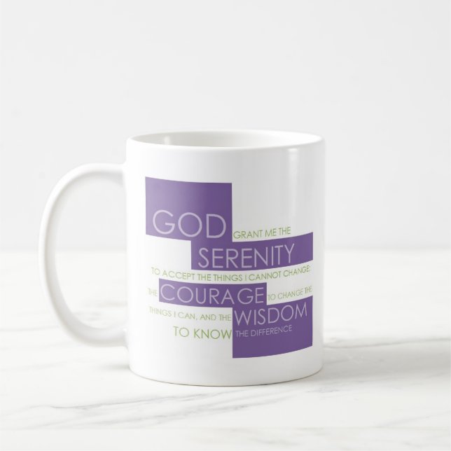 Serenity-Gebets-Tasse Tasse (Links)