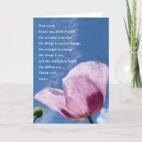 Serenity-Gebetskarte, Spirituelle Führung, Name ei