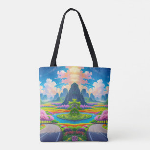 "Serenity in Spring - Fantasy Road Tote Bag"