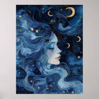 Serenity in Sternenlicht Poster