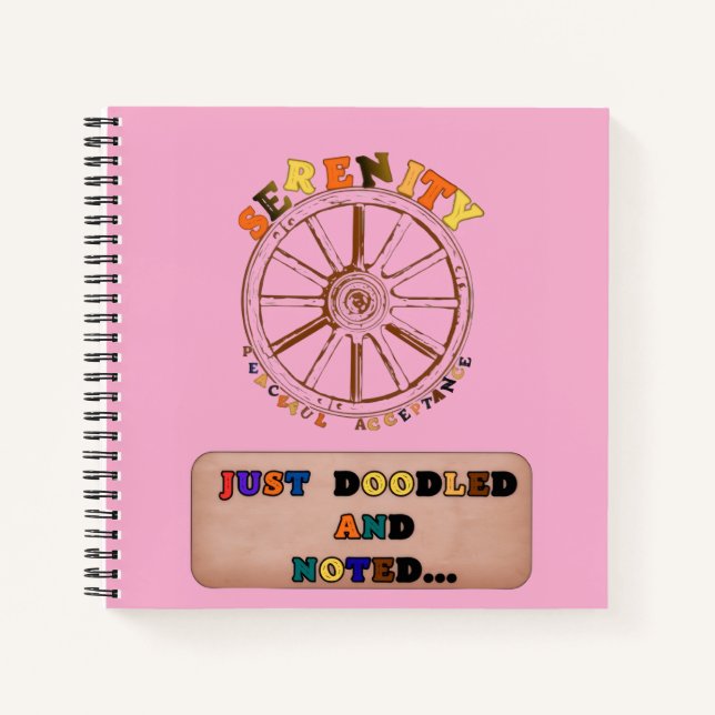 SERENITY_JUST DOODLED AND NOTED NOTIZBUCH (Vorderseite)