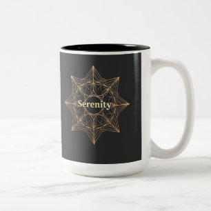 Serenity Mandala Golden Sacro Zweifarbige Tasse