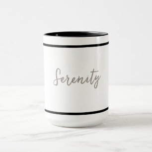 Serenity Minimalistisches Design - Anpassbar Tasse