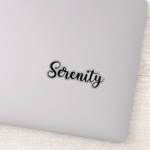 Serenity Name - Handgeschriebene Kalligrafie Aufkleber