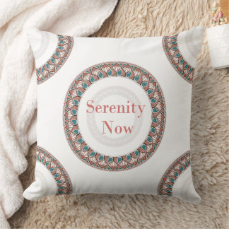 Serenity Now Soft Mandala Kissen