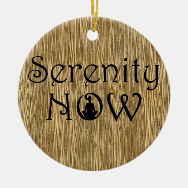 Serenity Now - Yoga Weihnachtsschmuck (Vorne)