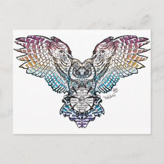 Serenity Owl Postkarte