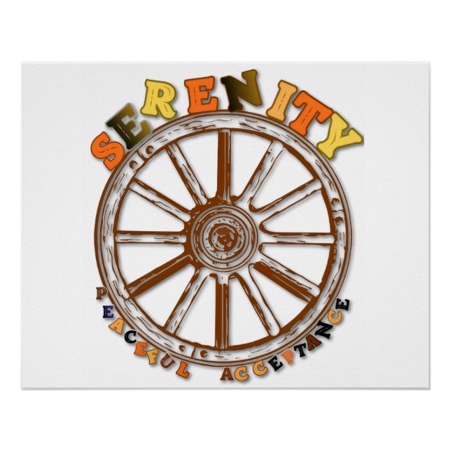 Serenity - Poster der friedlichen Akzeptanz (Vorderseite)