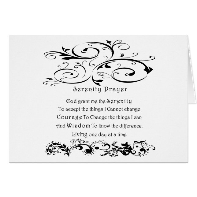 Serenity Prayer (Vorderseite (Horizontal))