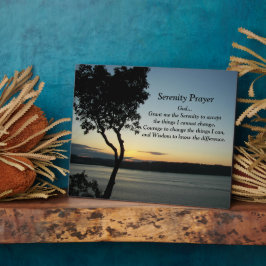 Serenity Prayer Abend Sunset Foto Fotoplatte