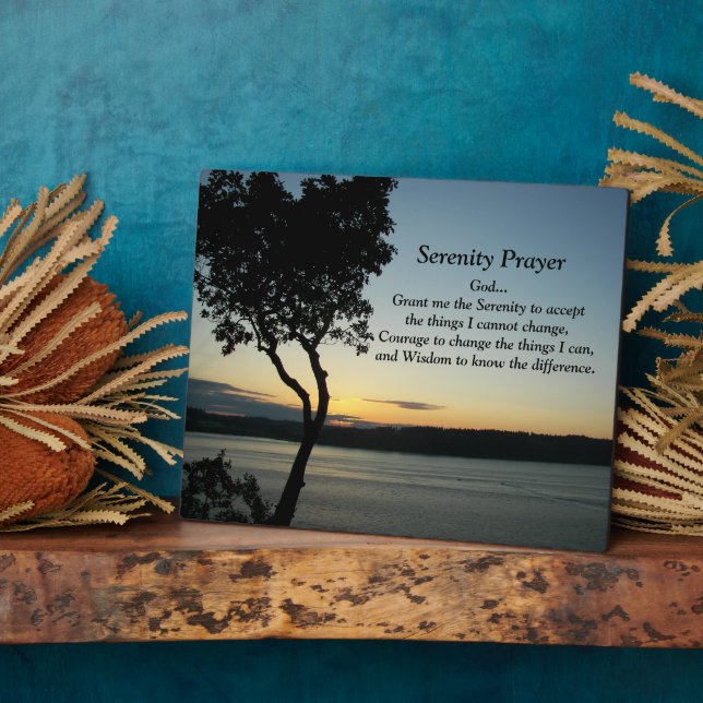Serenity Prayer Abend Sunset Foto Fotoplatte (Seite)