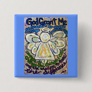 Serenity Prayer Angel Art Malerei Button
