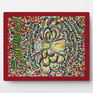 Serenity Prayer Angel (Spanischer Malerplatz) Fotoplatte