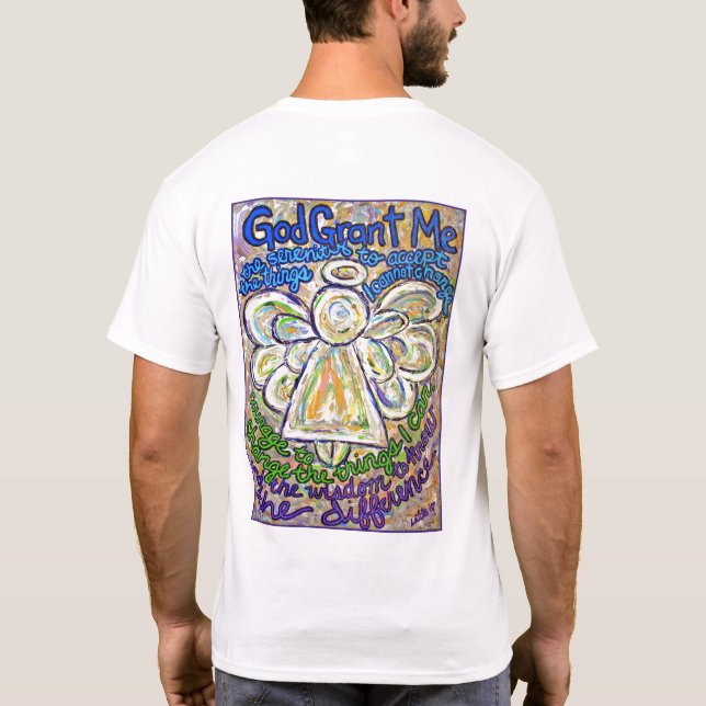 Serenity Prayer Angel T - Shirt (hinten) (Rückseite)