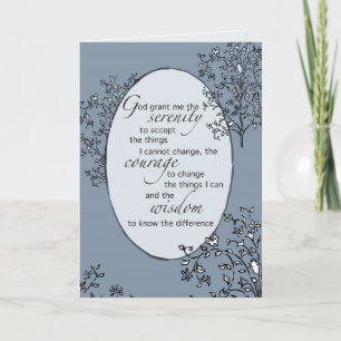 Serenity Prayer Blue Karte