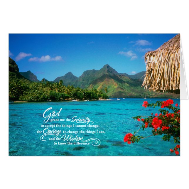 Serenity Prayer & Bora Bora (Vorderseite (Horizontal))
