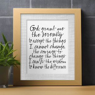 Serenity Prayer - Bounce Kalligrafie Script Modern Feiertagskarte