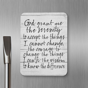 Serenity Prayer - Bounce Kalligrafie Script Modern Magnet