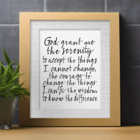 Serenity Prayer - Bounce Kalligrafie Script Modern