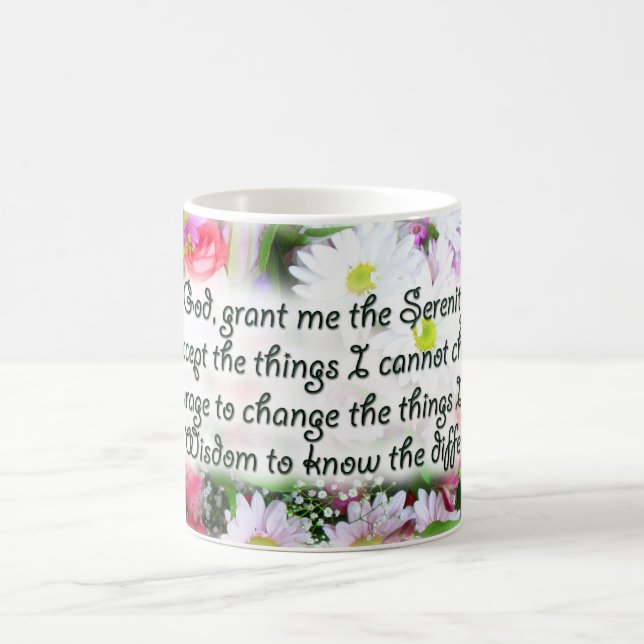 Serenity Prayer Bouquet Tasse (Mittel)