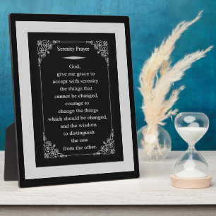 Serenity Prayer Easel Print Fotoplatte