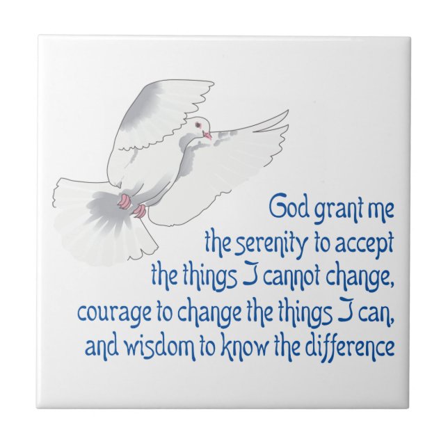 Serenity Prayer Fliese (Vorderseite)